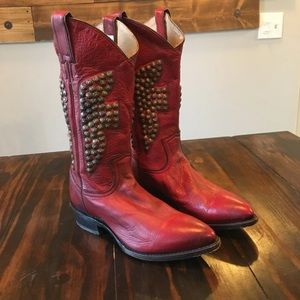 Frye Billy Hammered Cowboy Boots